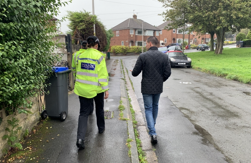 MP Benton out with local officers